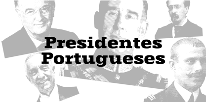 Presidentes Portugueses Font Poster 1