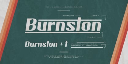 Burnston Display Font Font Poster 7