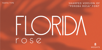 Florida Rose Font Poster 1