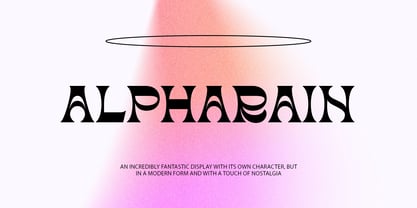Alpharain Font Poster 1