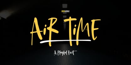 Air Time Font Poster 1