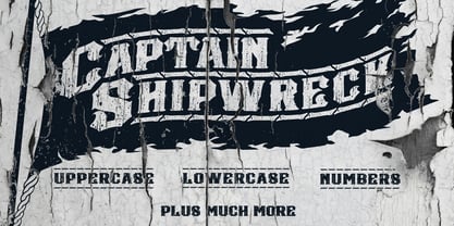 Captain Shipwreck Font Poster 1