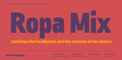 Ropa Mix Pro Font Poster 1