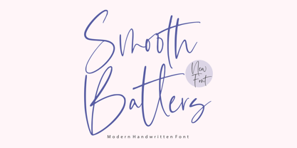 Smooth Batters Font Poster 1