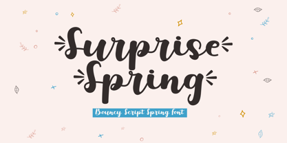 Surprise Spring Font Poster 1
