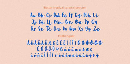 Butter Tropical Font Poster 9