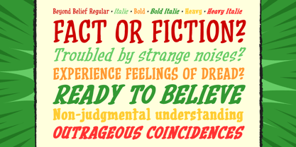 Beyond Belief Font Poster 1
