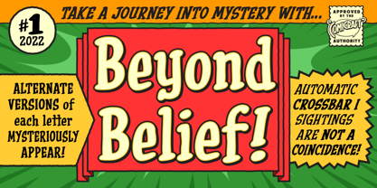 Beyond Belief Font Poster 2
