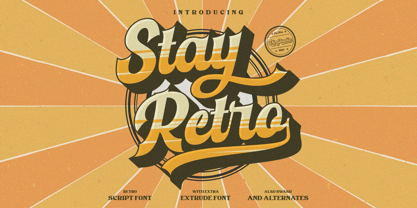 Stay Retro Font Poster 1