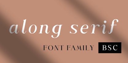 Along Serif BSC Font Poster 1