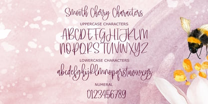 Smooth Cherry Font Poster 6