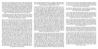 Hebrew Text Tanach Font Poster 5