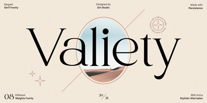 Valiety Font Poster 1