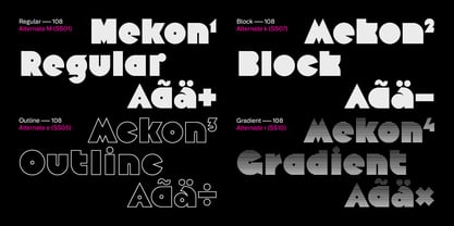 Mekon Font Poster 3