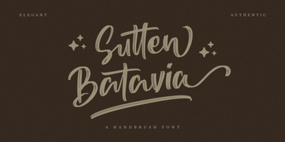 Sutten Batavia Font Poster 1