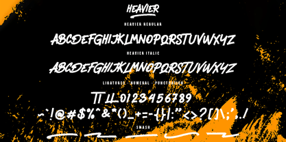 Heavier Font Poster 7