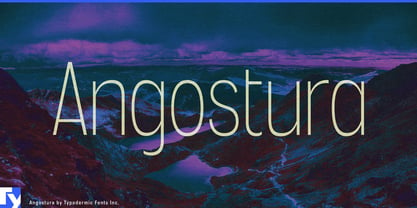 Angostura Font Poster 1