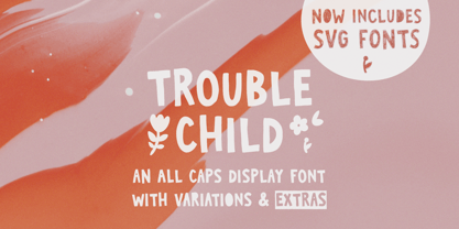 Trouble Child Font Poster 1