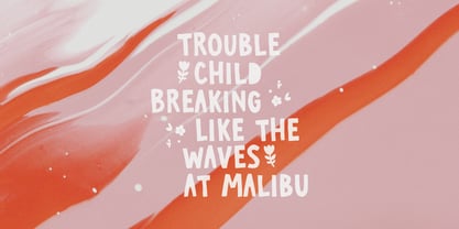 Trouble Child Font Poster 2