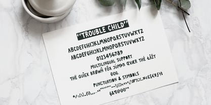 Trouble Child Font Poster 4