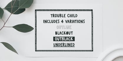 Trouble Child Font Poster 5
