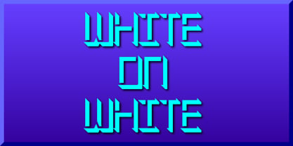 White On White Font Poster 1