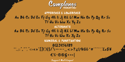 Camplones Font Poster 6
