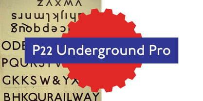 P22 Underground Pro Font Poster 1