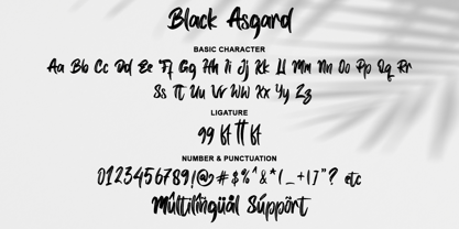 Black Asgard Font Poster 6