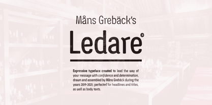 Ledare Font Poster 1