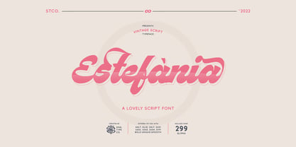 Estefania Bold Script Font Poster 1