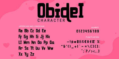 Obidel Font Poster 5