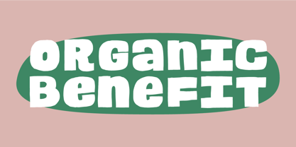 Organic Benefit Font Poster 1