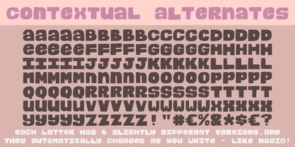 Organic Benefit Font Poster 3