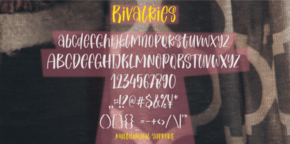 Rivalries Font Poster 5