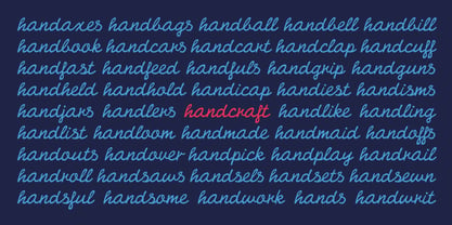 Handcraft Font Poster 7