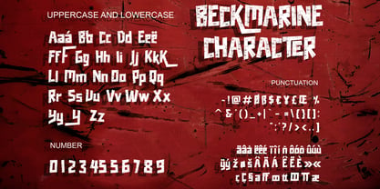 Beckmarine Font Poster 5