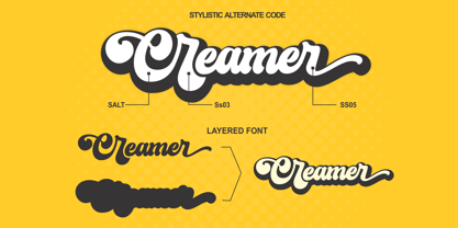 Creamer Font Poster 8