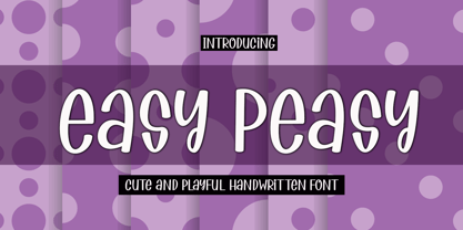 Easy Peasy Font Poster 1