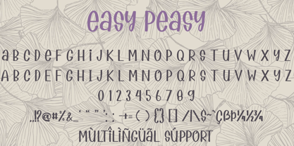 Easy Peasy Font Poster 3