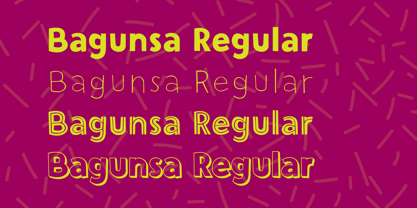 Bagunsa Font Poster 2