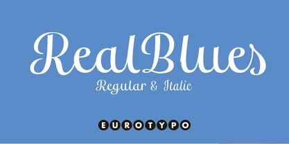 Real Blues Font Poster 1