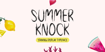 Summer Knock Font Poster 1