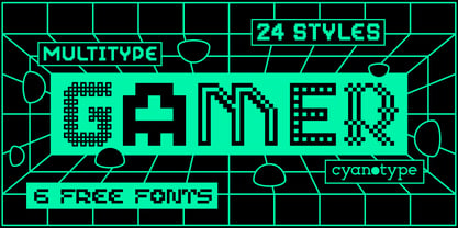 MultiType Gamer Font Poster 1