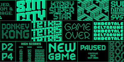 MultiType Gamer Font Poster 11