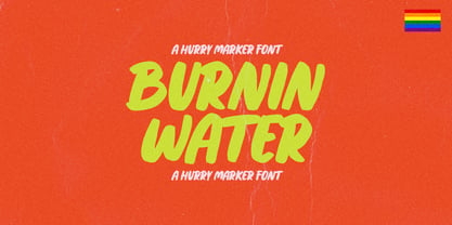 Burnin Water Fuente Póster 1