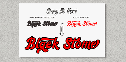Bleck Stome Font Poster 8