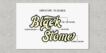 Bleck Stome Font Poster 9