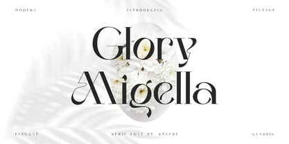 Glory Migella Font Poster 1