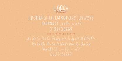 Honey Waffles Fuente Póster 10
